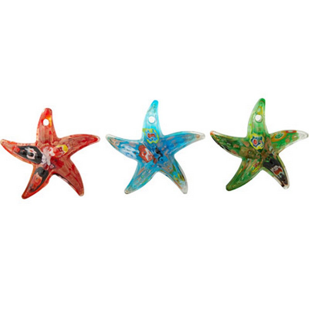 Milano Art Glass 3 Piece Starfish