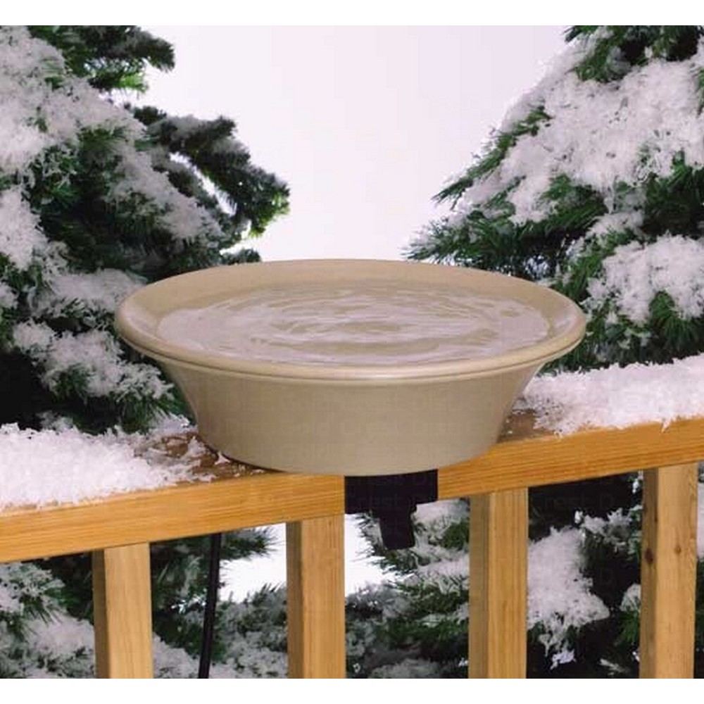 14 inch Bird Bath Deck or Pole Mount Heated