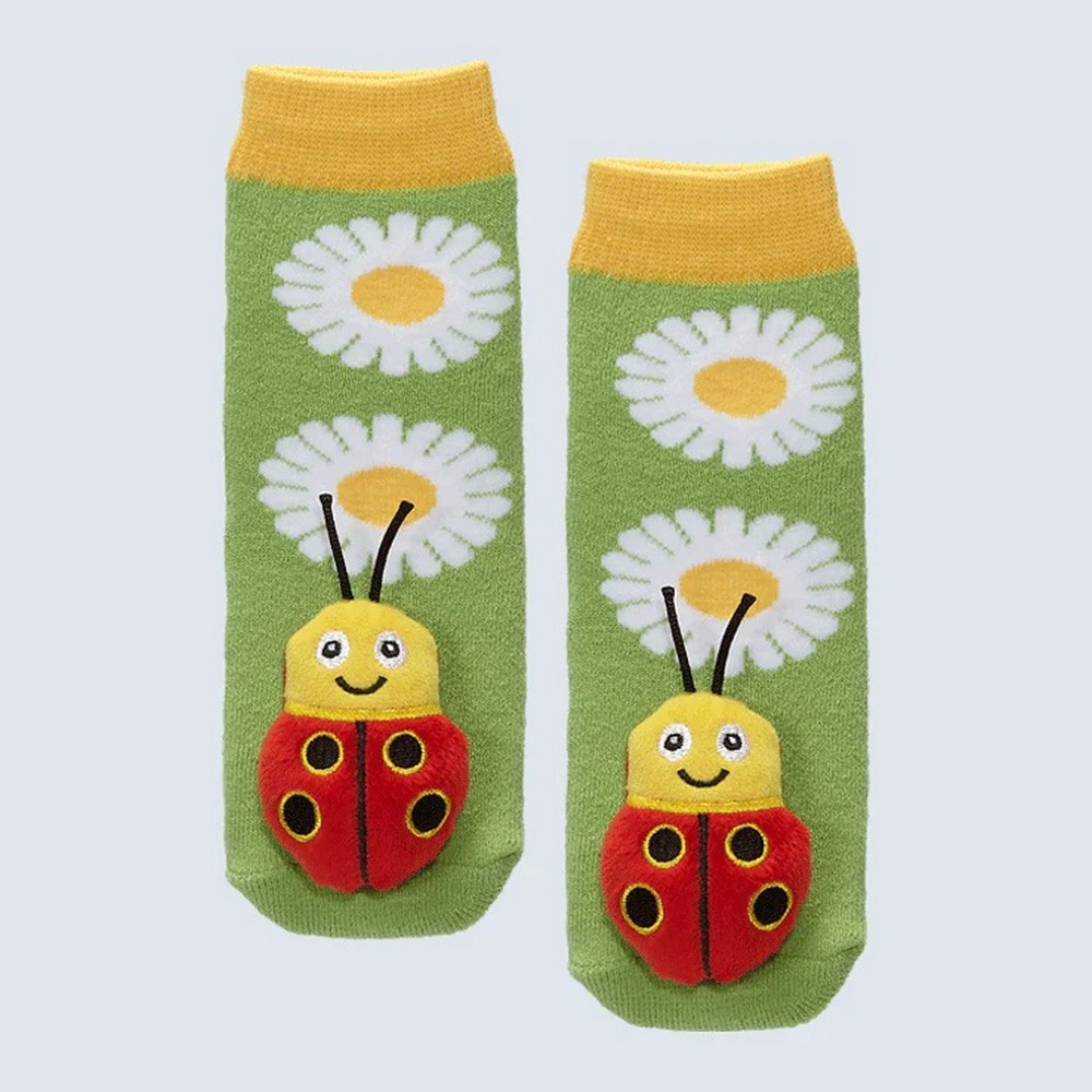 Ladybug Toddler Slipper Socks