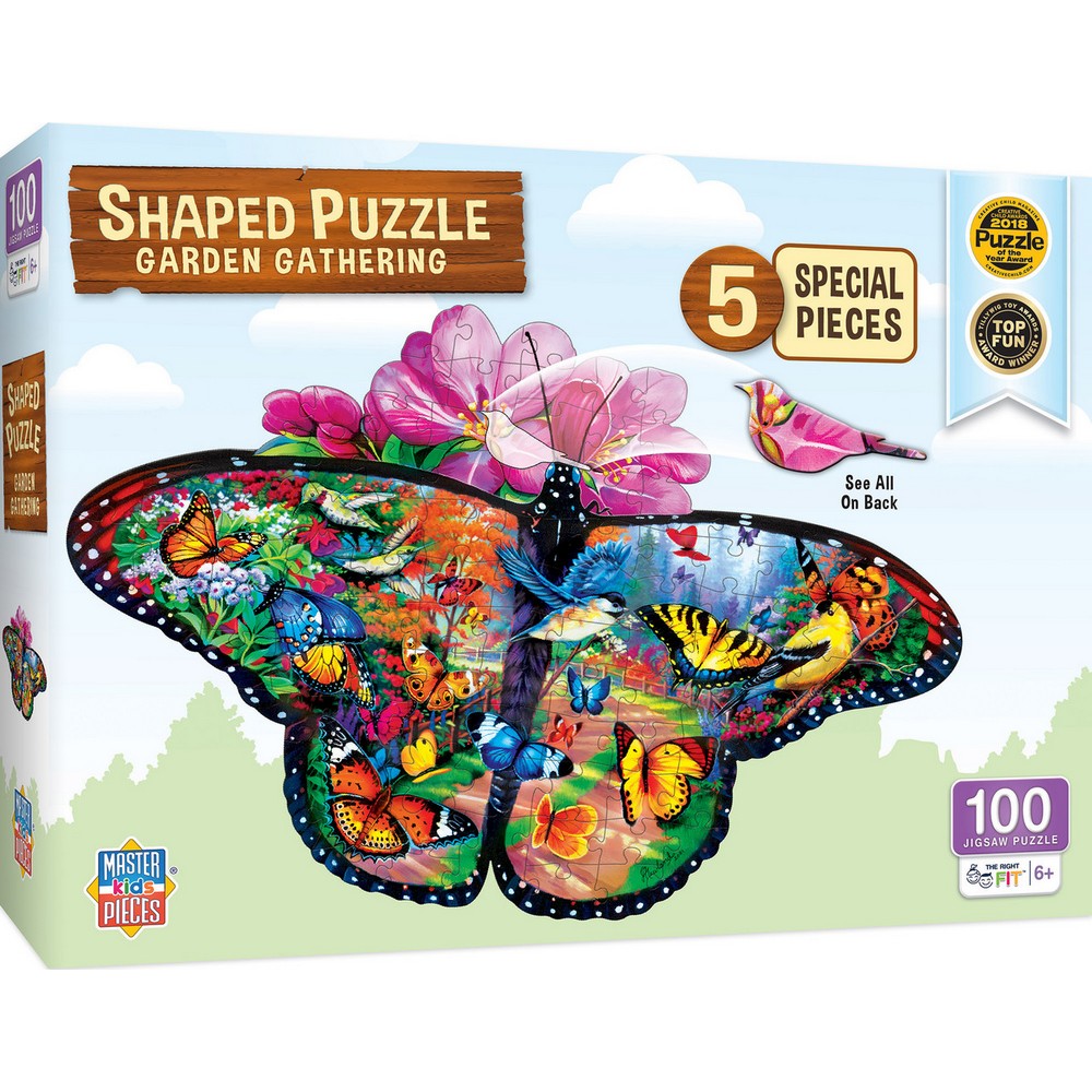 Garden Gathering Shaped Puzzle 100pc