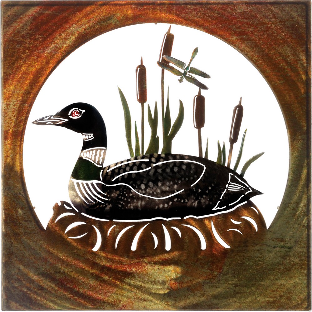 Loon Scene Wall Art Metal