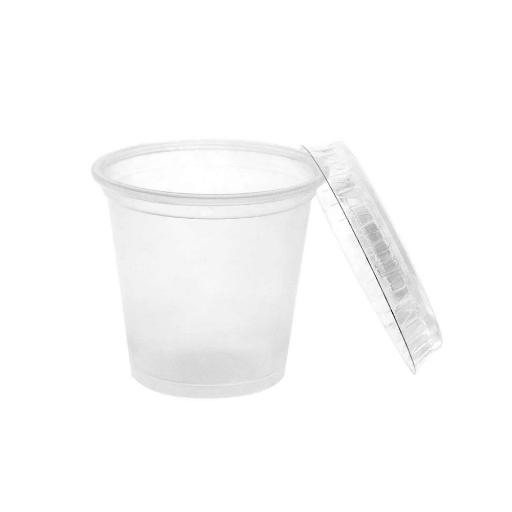 1.25 oz Shot Glasses & Lids. Clear 25 ct