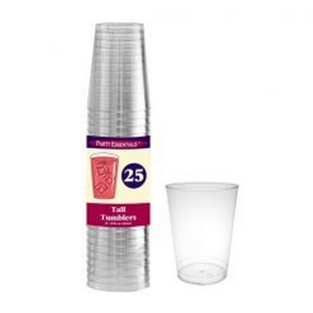 10 oz Tumblers Clear 25 ct