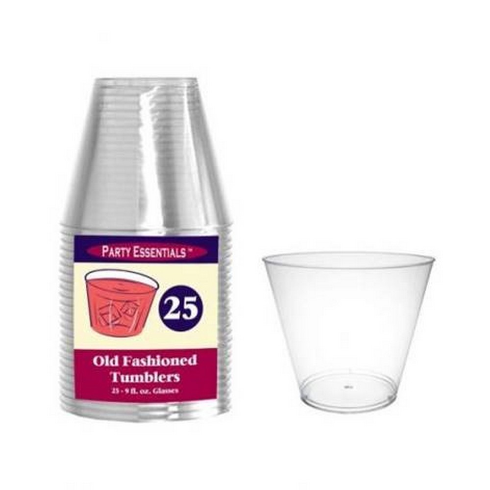 9 oz Tumblers Clear 25 ct