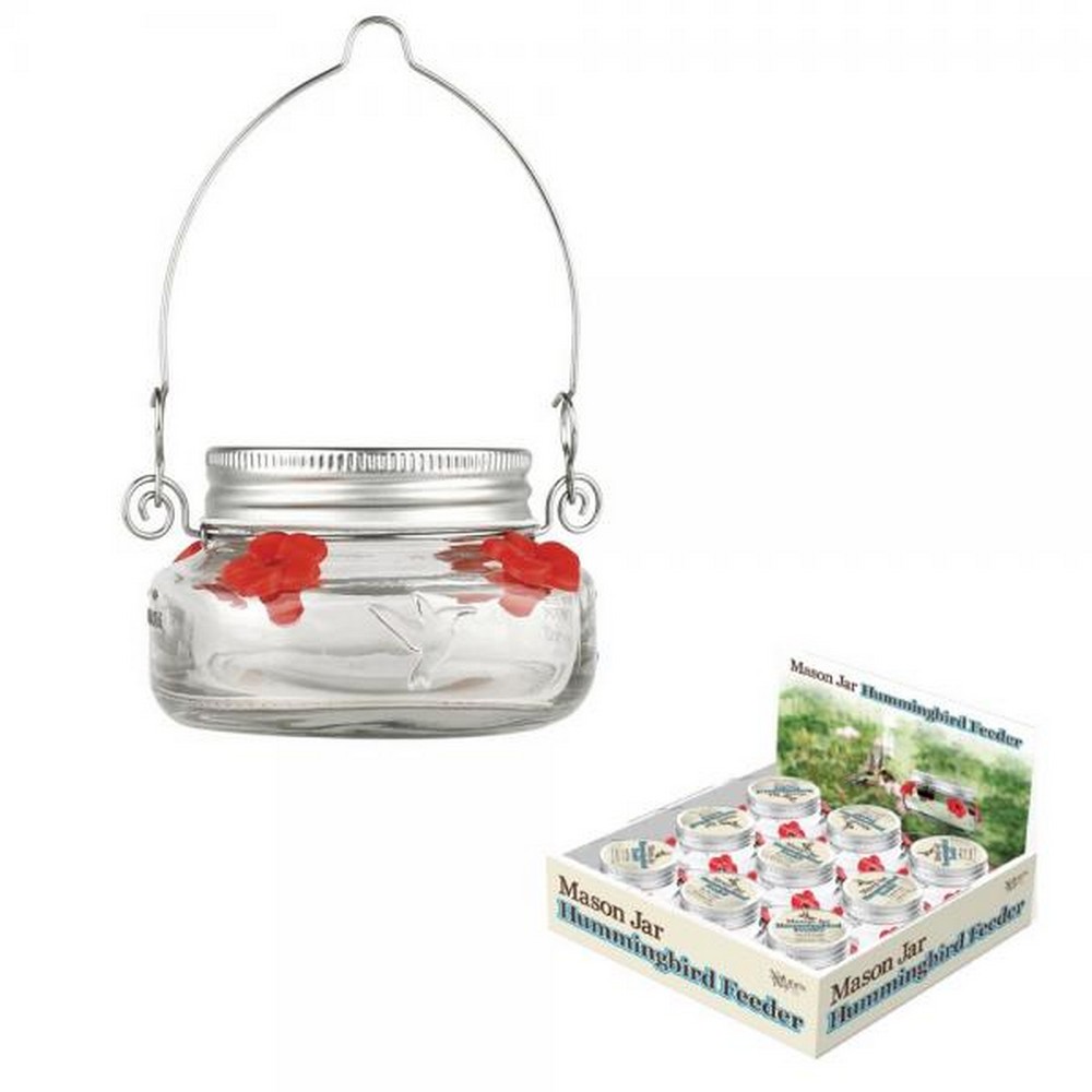 Mason Jar Hummingbird Feeder 9 Piece PDQ Tray