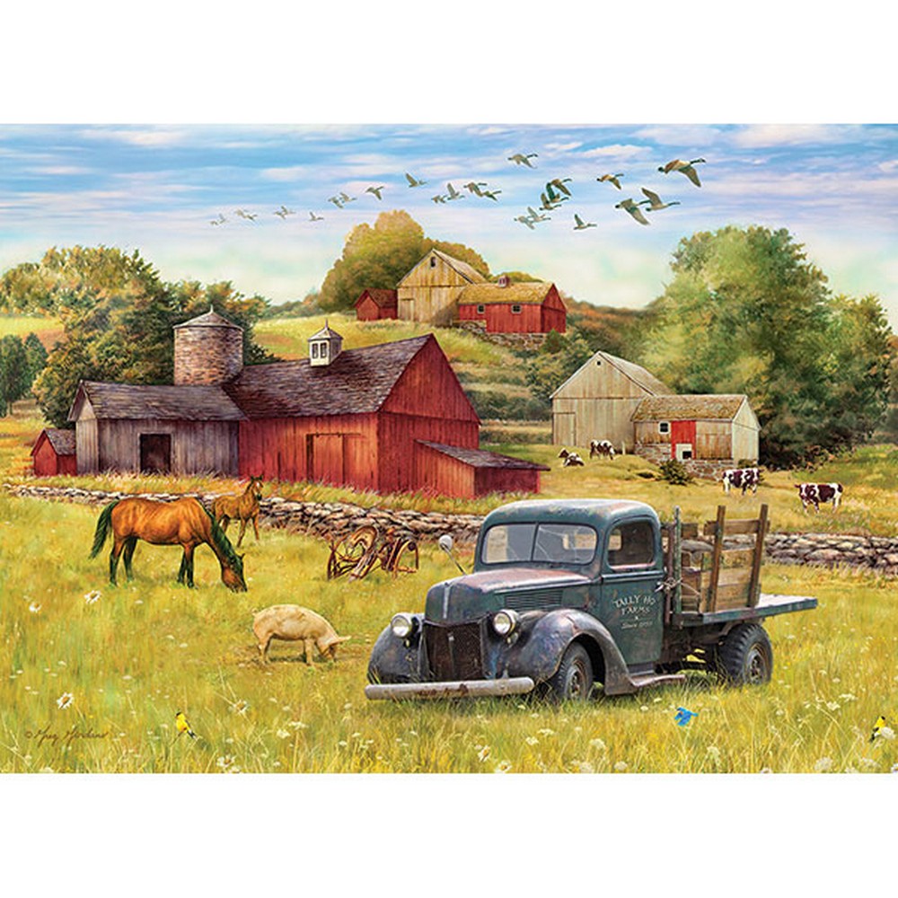Cobble Hill Summer Afternoon on the Farm 1000 Piece Puzzle