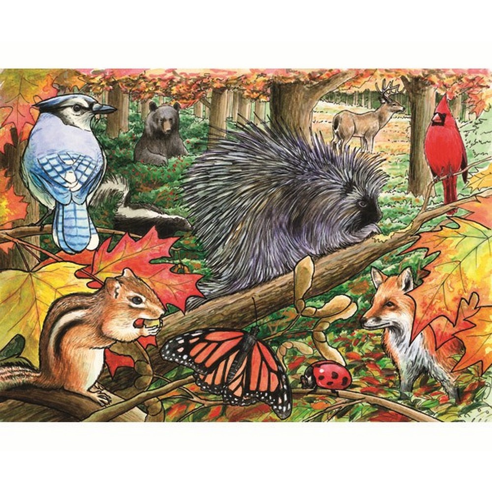 Cobble Hill Eastern Woodlands Tray 35 Piece Puzzle
