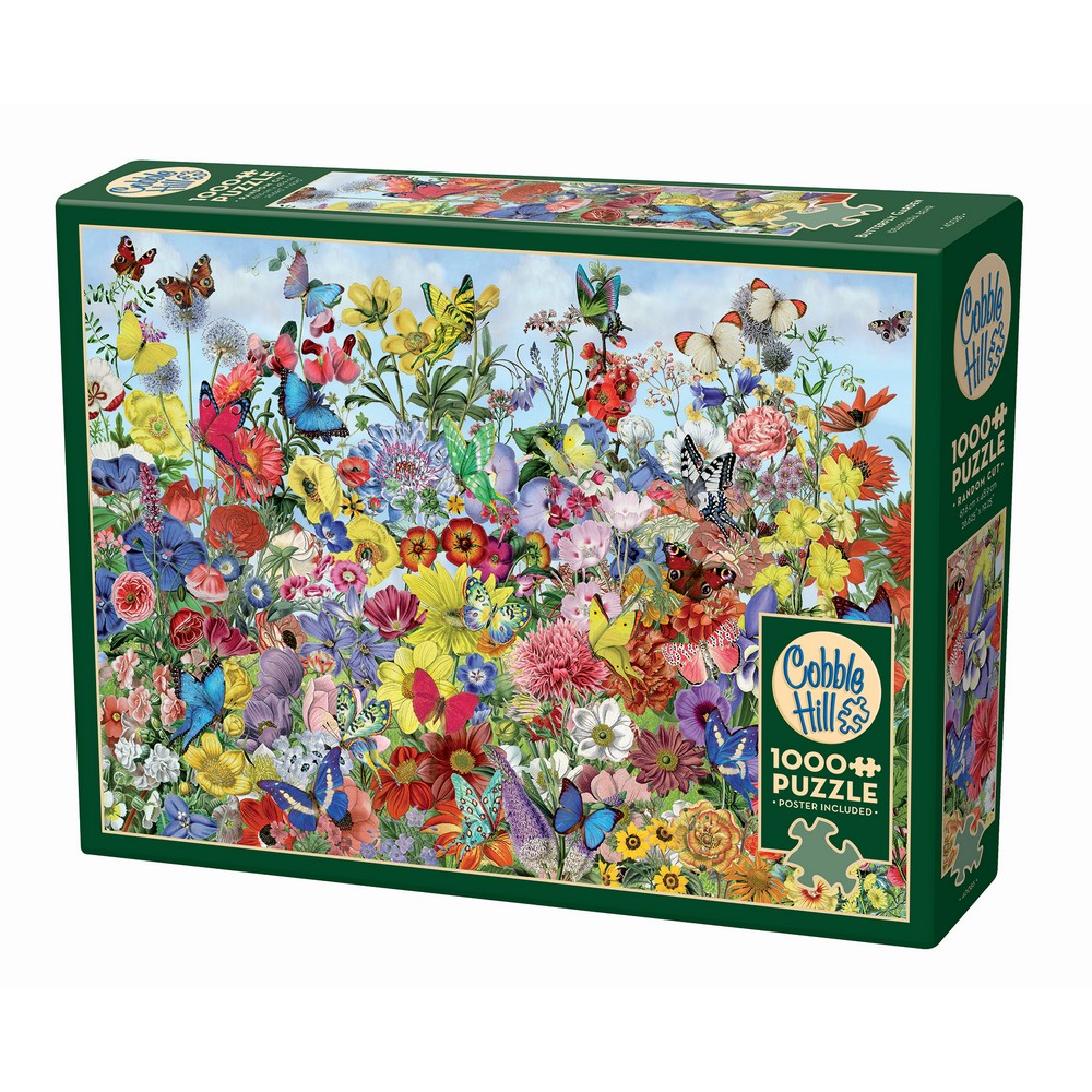 Cobble Hill Butterfly Garden 1000 Piece Puzzle