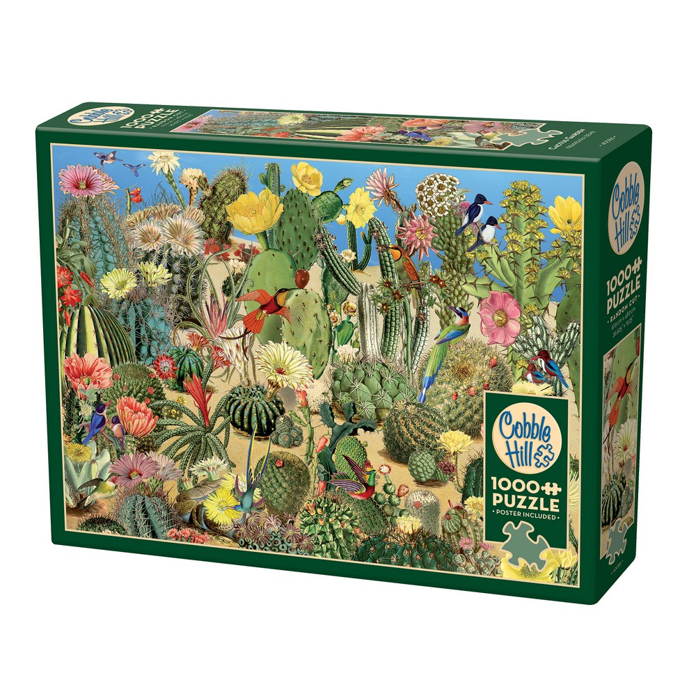 Cobble Hill Catcus Garden 1000 Piece Puzzle