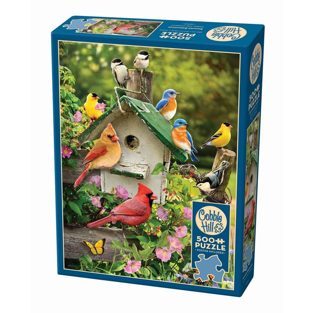 Cobble Hill Summer Birdhouse 500 Piece Puzzle