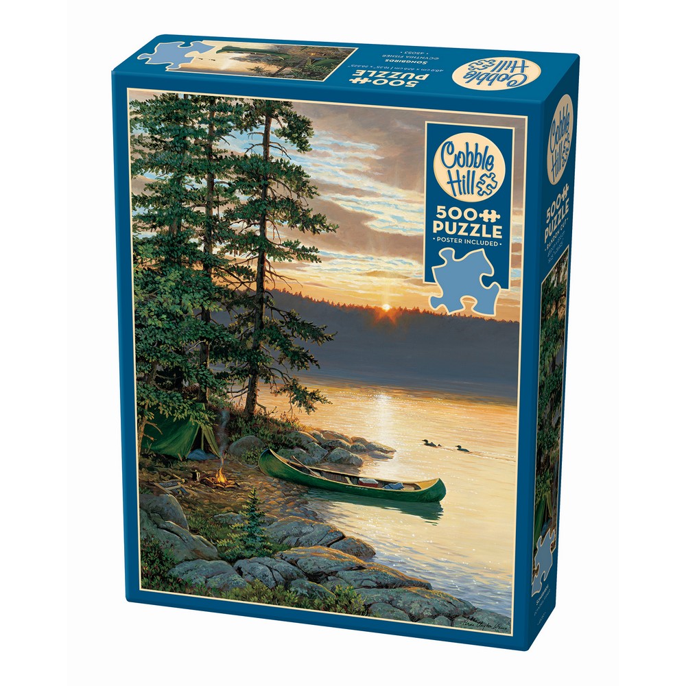 Cobble Hill Canoe Lake Puzzle 500 Piece Puzzle