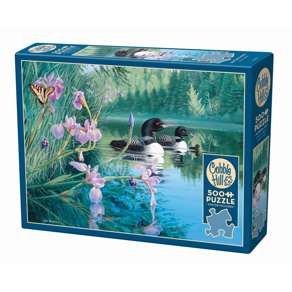 Cobble Hill Iris Cove Loons 500 Piece Puzzle