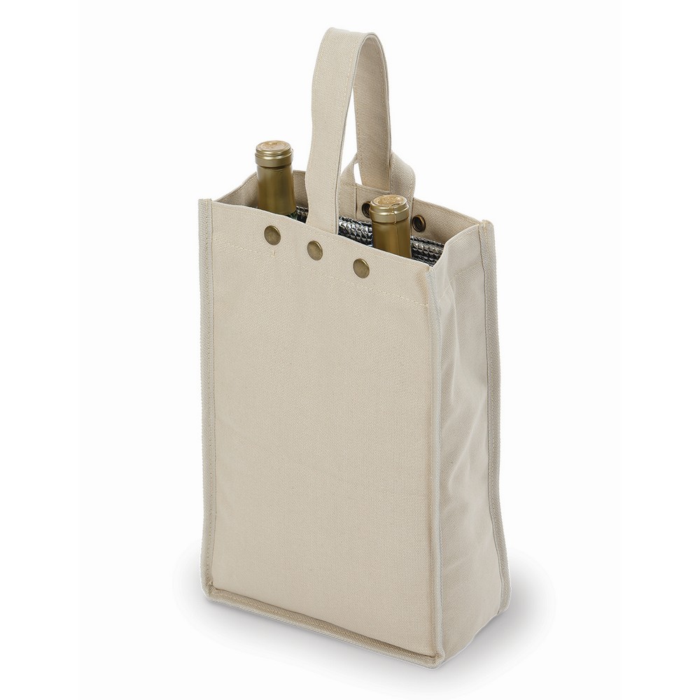 Silverado II Insulated Double Bottle Bag Natural