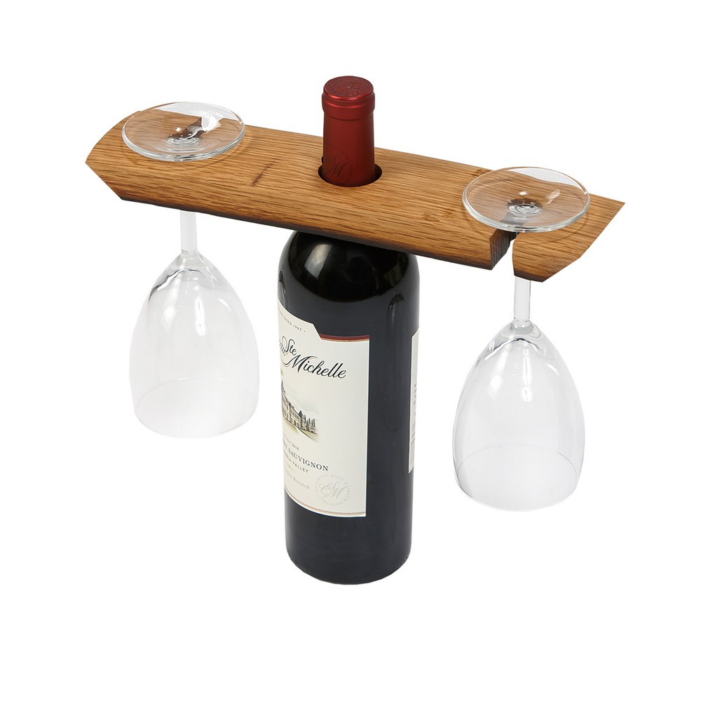 American Made Wine Glass Caddy Oak