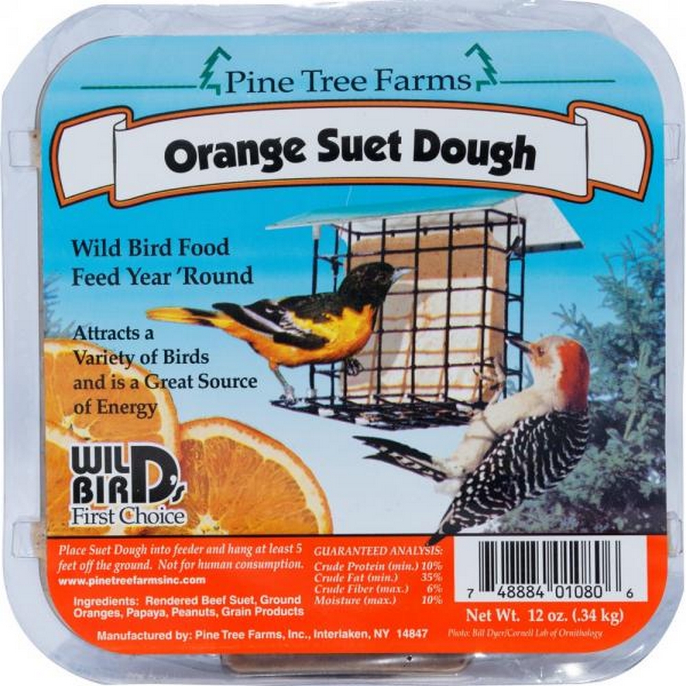 12 oz Orange Suet Dough Cake Plus Freight