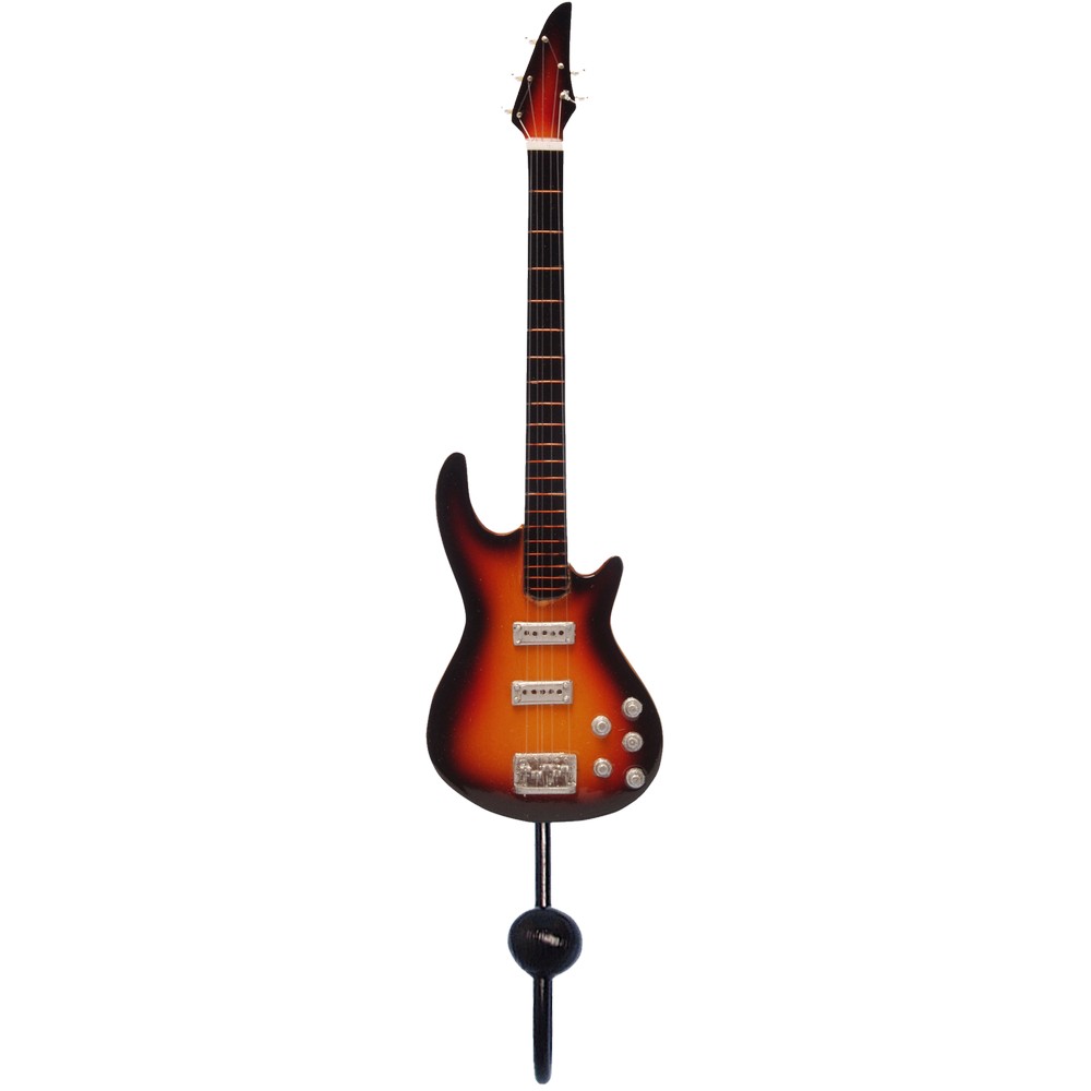 Orange & Black 5-String Bass Guitar Single Wallhook