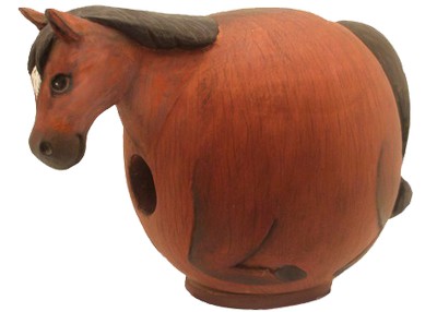 Brown Horse Gord-O Bird House