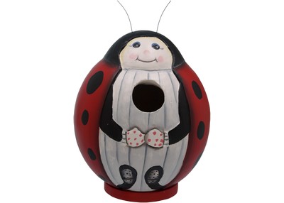 Ladybug Gord-O Bird House
