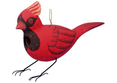 Cardinal  Bird House