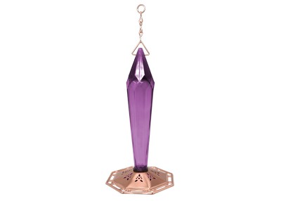 Faceted Amethyst Hummingbird Feeder