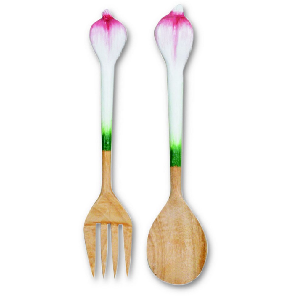 Deluxe Garlic Salad Server Set