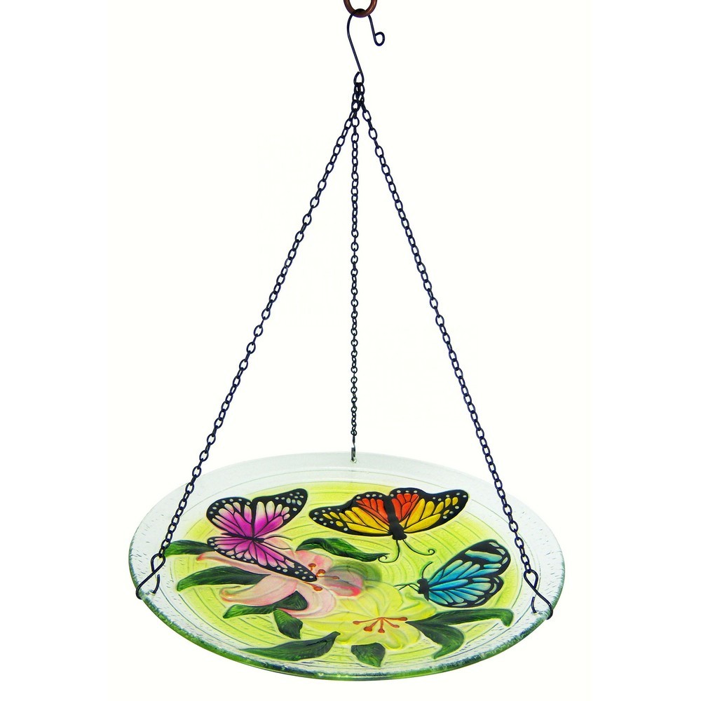 Butterfly Trio Hanging Bird Bath