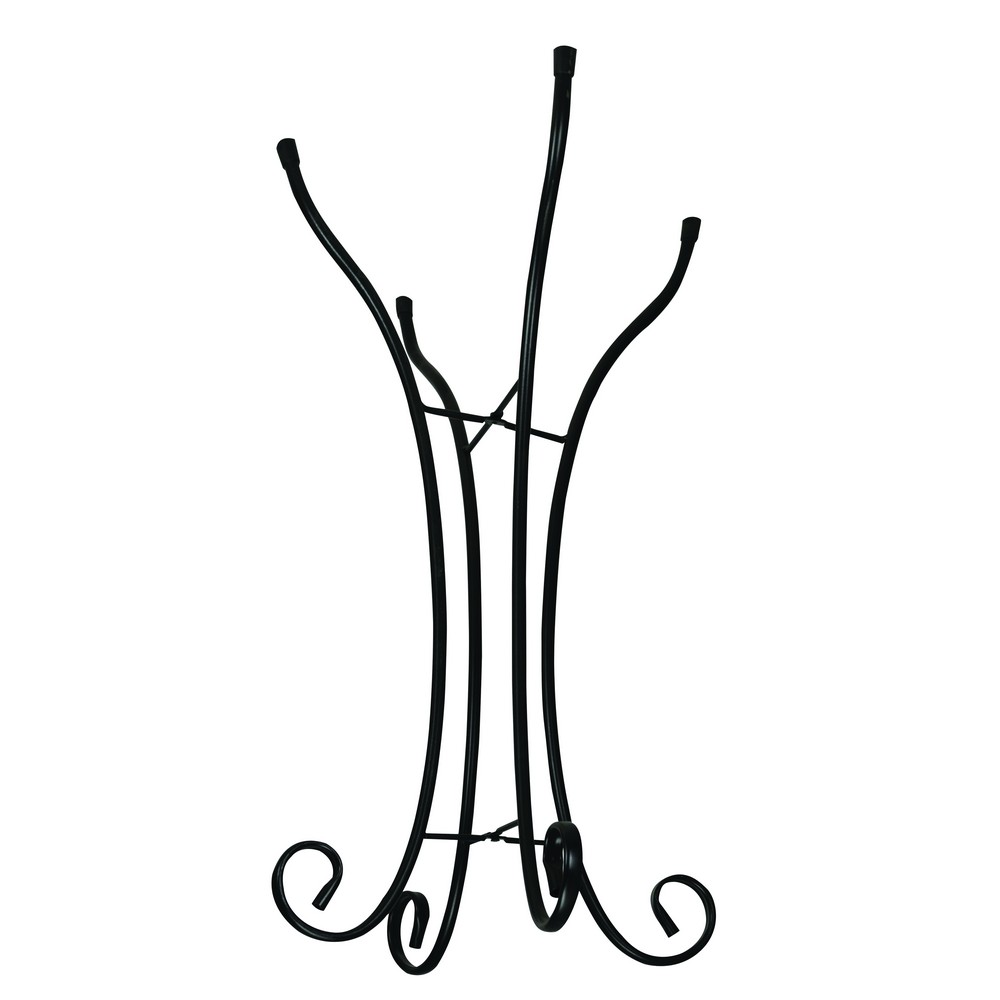 Metal Bird Bath Stand Hourglass Shape