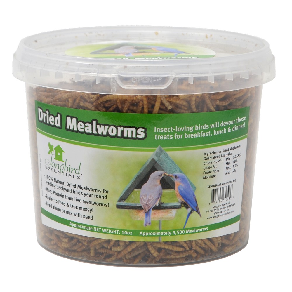 10 oz. Tub of Dried Mealworms