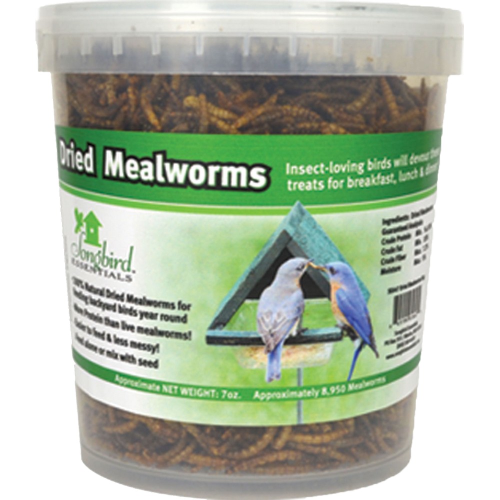 7 oz Tub of Dried Mealworms