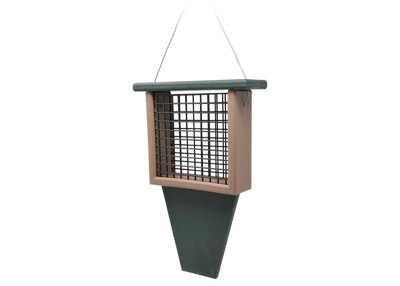 Suet Feeder with Tail Prop Hunter Driftwood