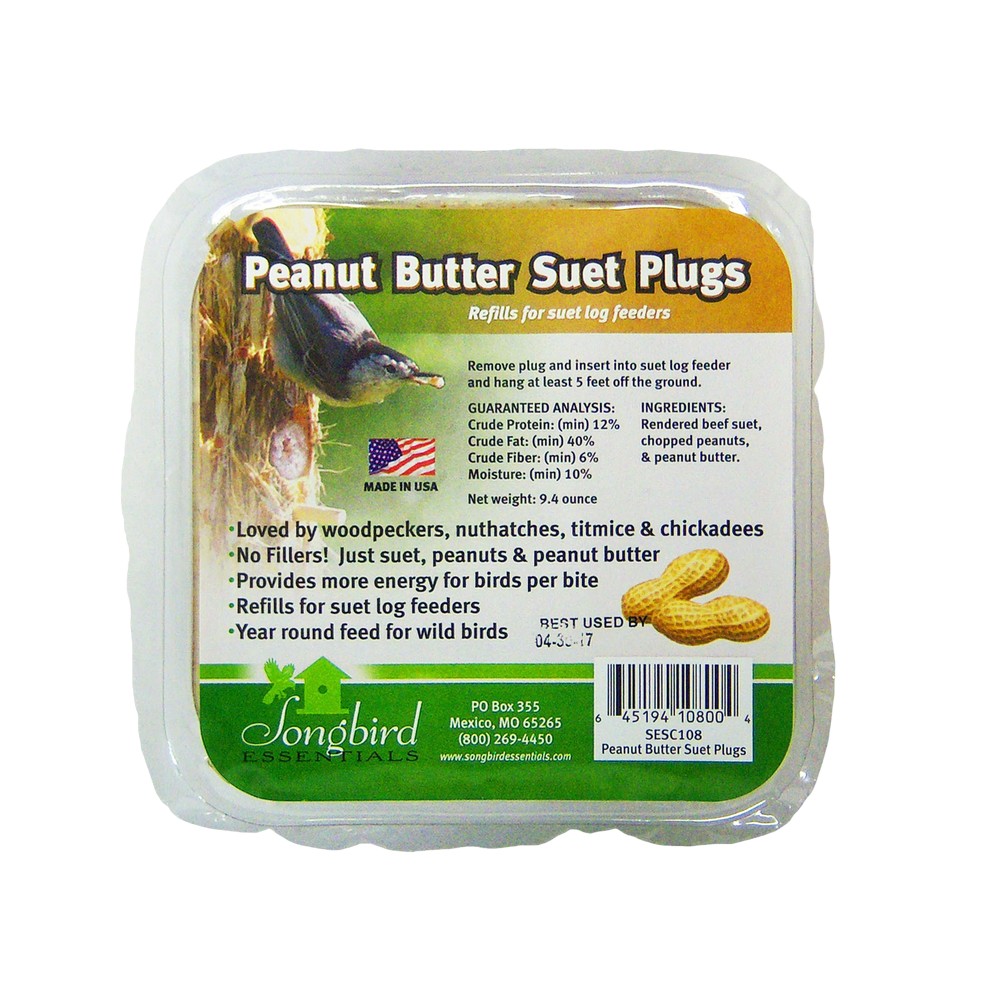 Songbird Suet Plugs Peanut