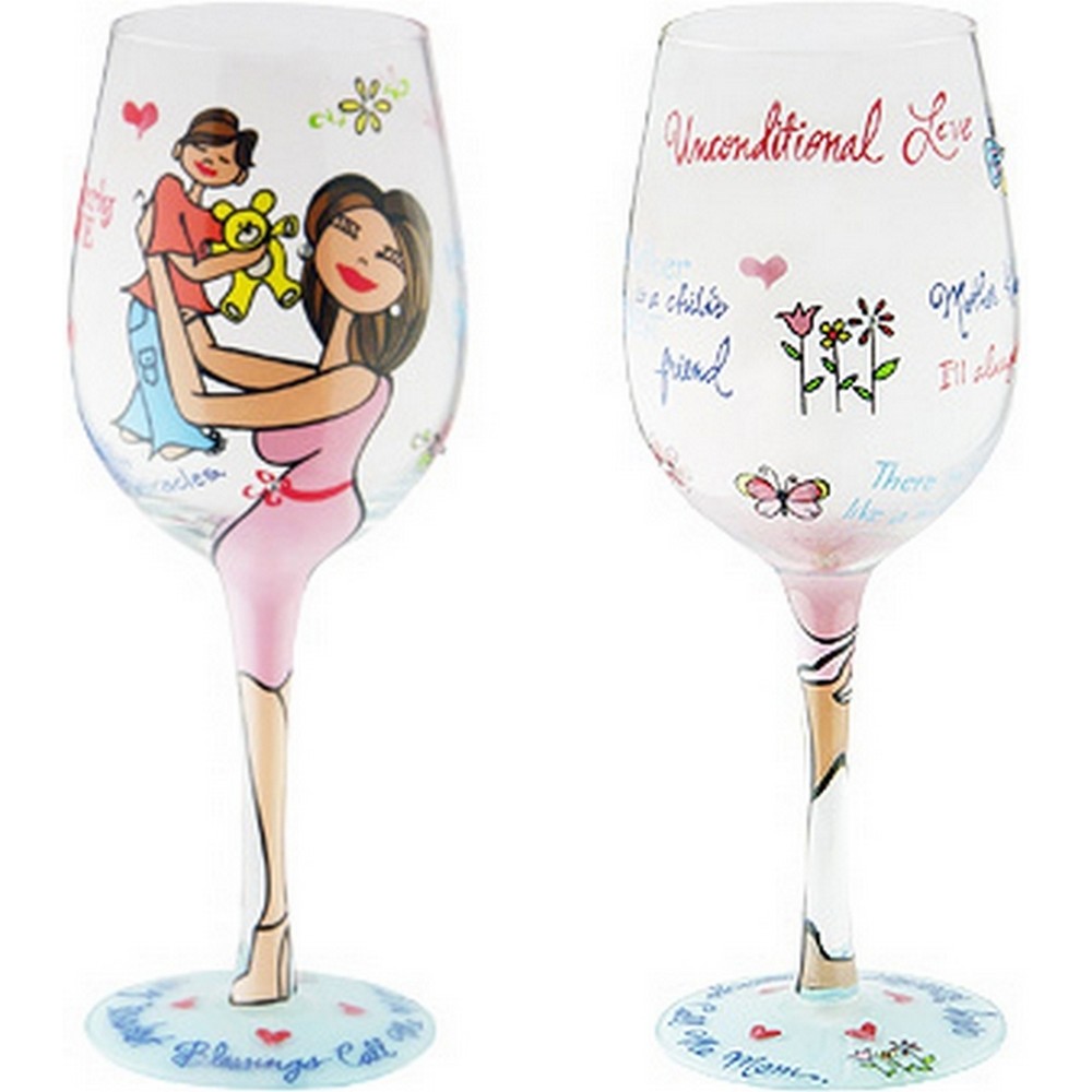 Wine Glass Motherly Love Boy