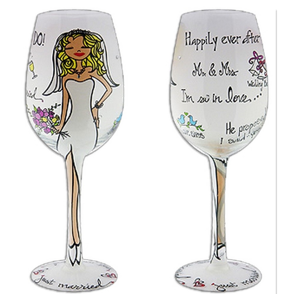 Wine Glass Just Married