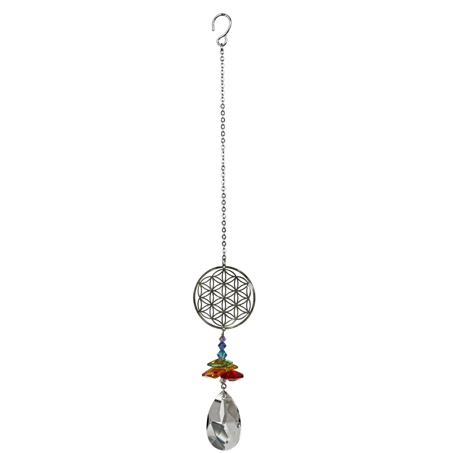 Crystal Fantasy Flower of Life Suncatcher