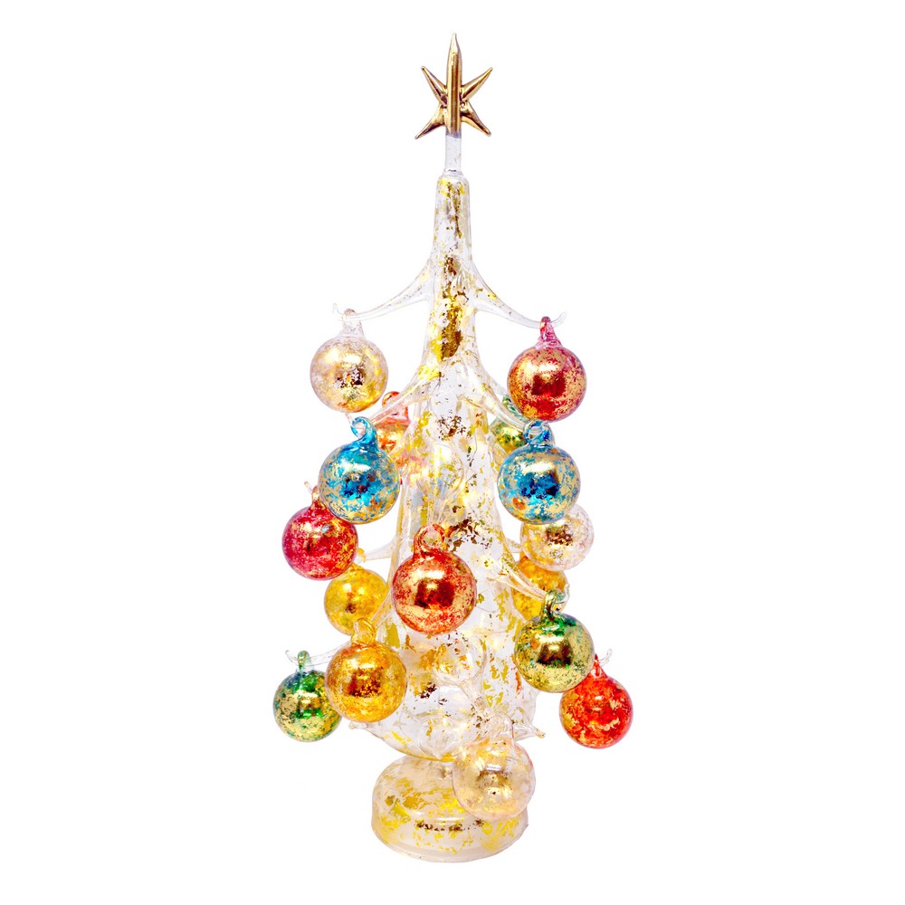 Buon Natalie LED Tree 17.25 Inch Gold